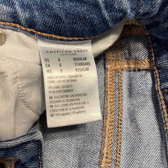 American Eagle Mom Jeans size 0 regular - Picture 10 of 12